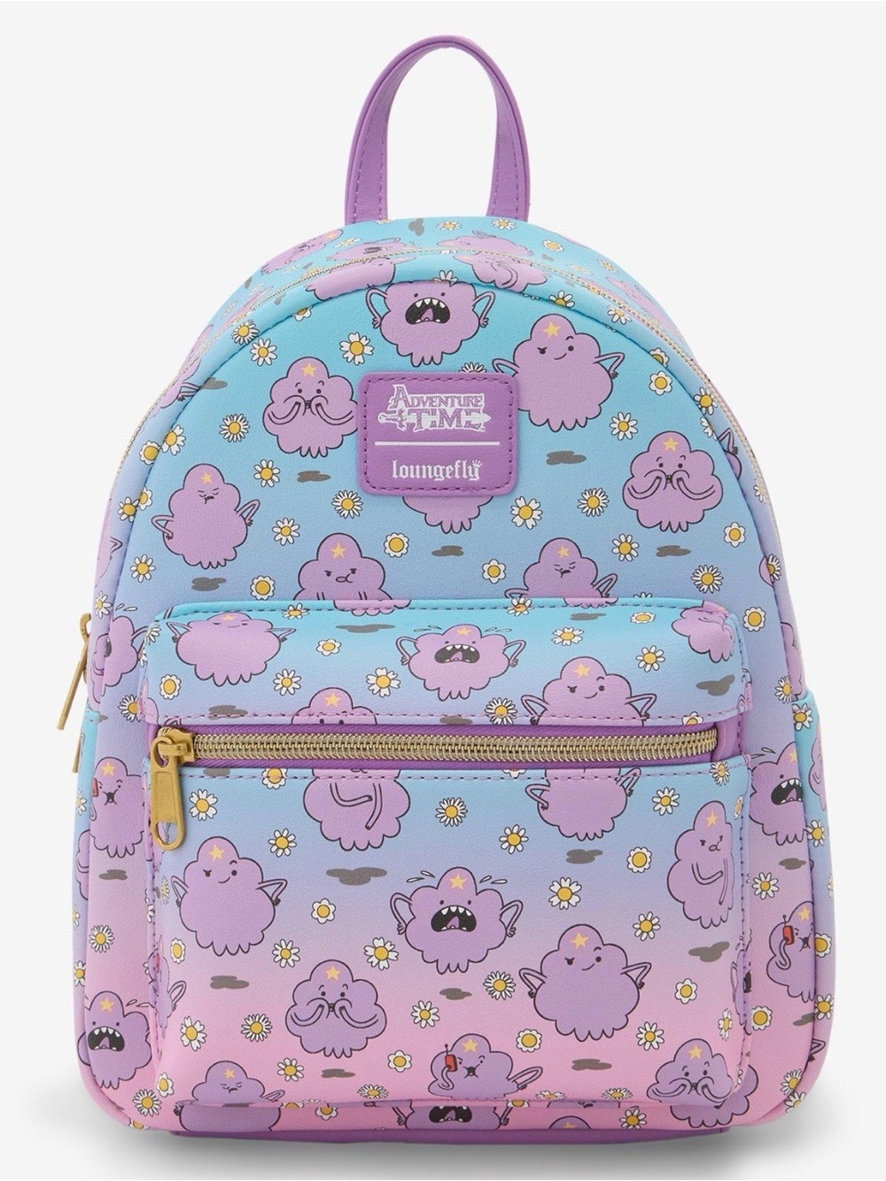 Loungefly Adventure Time Lavender & Sky Blue Lumpy Space Princess Mini Backpack